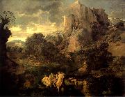 Nicolas Poussin Landscape with Hercules and Cacus France oil painting artist